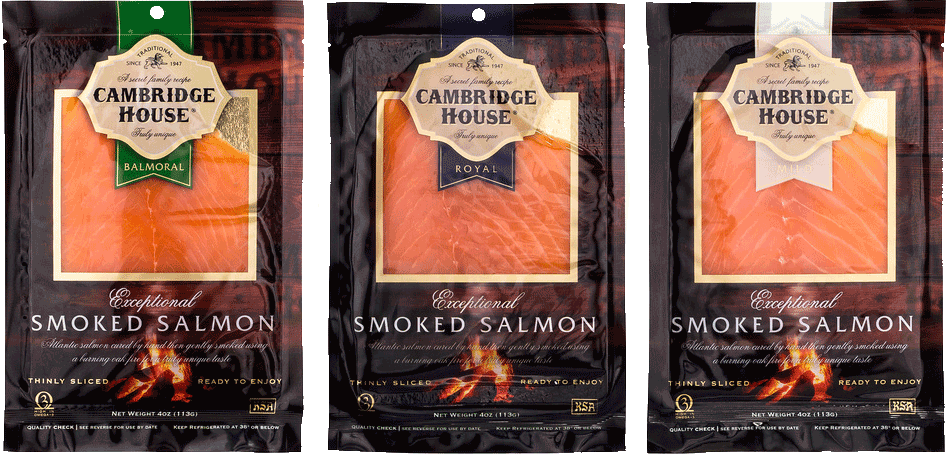 Cambridge House smoked salmon products